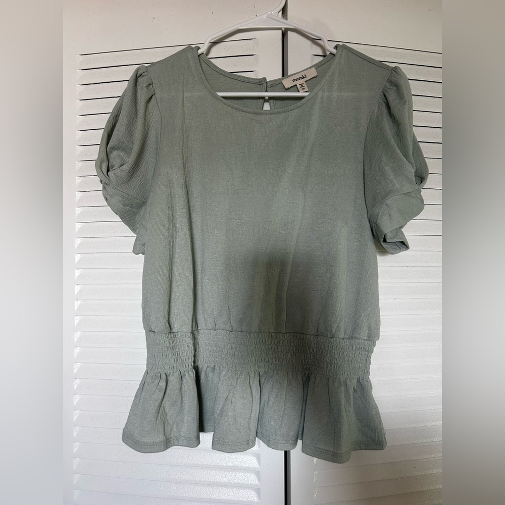 Sage Green Blouse size M